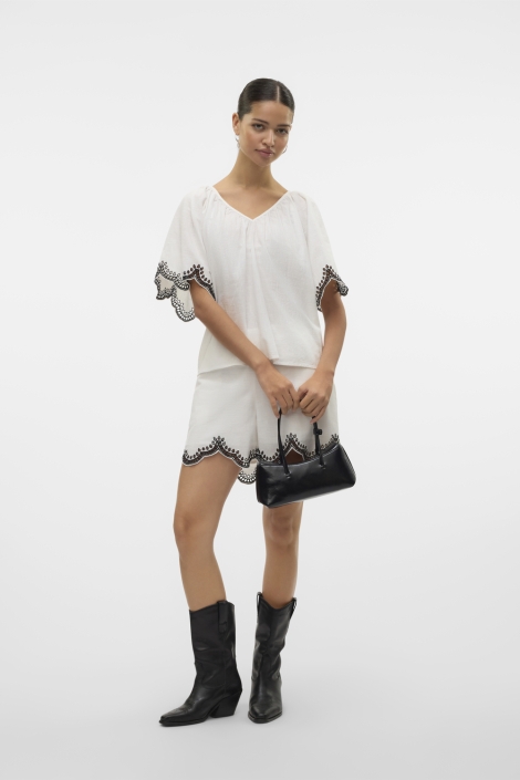 Vero Moda vmdiana 2/4 v-neck top wvn btq